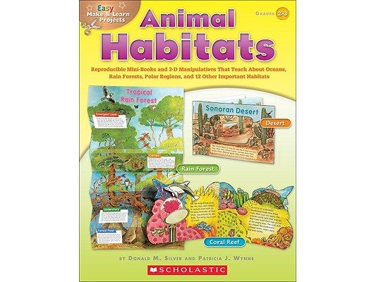 Easy Make & Learn Projects: Animal Habitats: Reproducible Mini-Books and 3-D Manipulatives That Teach about Oceans, Rain Forests, Polar Regions, and 1