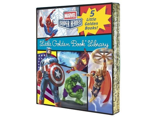 Marvel Super Heroes Little Golden Book Library: 5-Book Boxed Set: Spider-Man, Hulk, Iron Man, Captain America, the Avengers