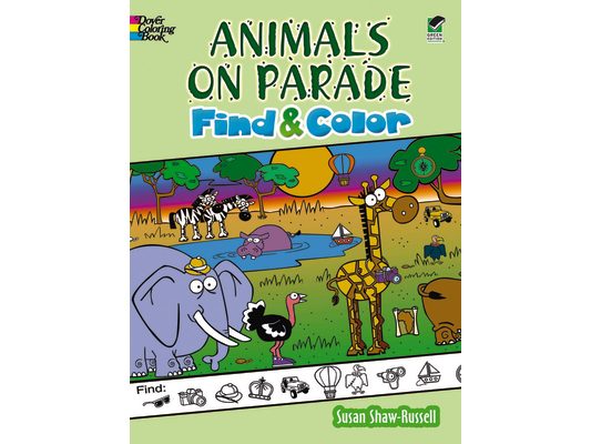 Animals on Parade Find and Color