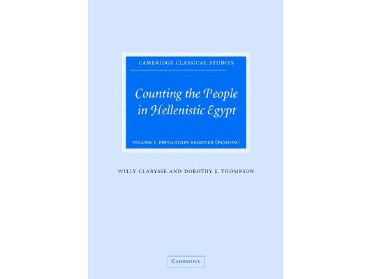Counting the People in Hellenistic Egypt 2 Volume Hardback Set