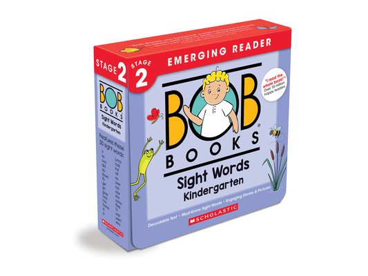 Bob Books - Sight Words Kindergarten Box Set of 10 Paperbacks Decodable Phonics Books, Ages 4 and Up, Kindergarten, Flashcards (Stage 2: Emerging Read