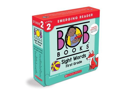 Bob Books - Sight Words First Grade Box Set of 10 Paperbacks Decodable Phonics Books, Ages 4 and Up, First Grade, Flashcards (Stage 2: Emerging Reader