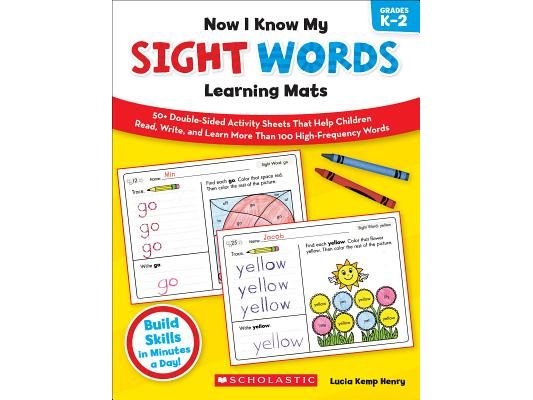 Now I Know My Sight Words Learning Mats