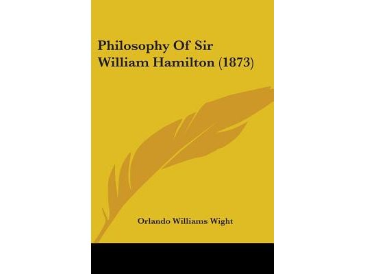 Philosophy Of Sir William Hamilton (1873)