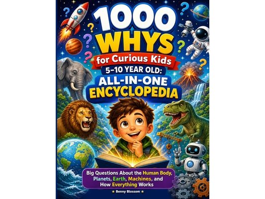 1000 Whys Big Questions Encyclopedia for Curious Kids 5-10 Year Old: Discover Human Body & Health, Space & Astronomy, Earth & Geography, and Engineeri