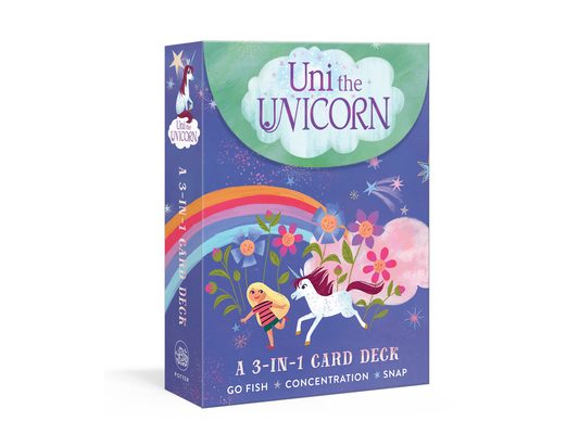 Uni the Unicorn: A 3-In-1 Card Deck: Card Games Include Go Fish, Concentration, and Snap