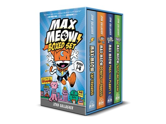 Max Meow Boxed Set: Welcome to Kittyopolis (Books 1-4): Max Meow 1: Cat Crusader; Max Meow 2: Donuts and Danger; Max Meow 3: Pugs from Planet X; Max M