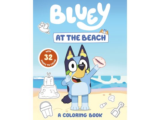 Bluey: At the Beach: A Coloring Book