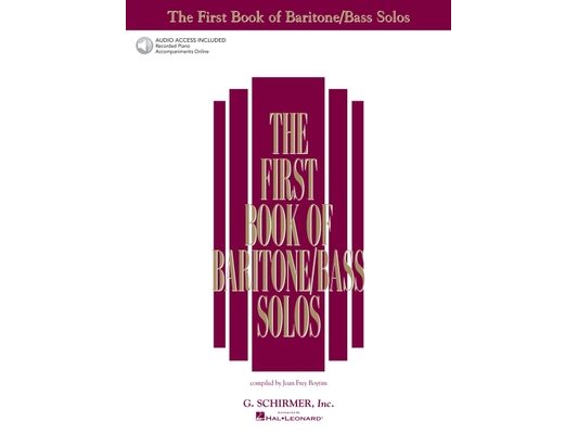 The First Book of Baritone/Bass Solos Book/Online Audio [With 2 CD's]