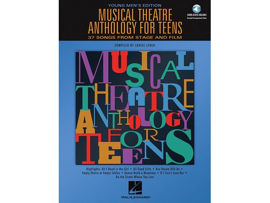 Book/Online Audio Musical Theatre Anthology for Teens - Young Men's Book/Online Audio [With 2 CDs]