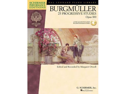 Burgmuller - 25 Progressive Studies, Opus 100 Book/Online Audio [With CD]