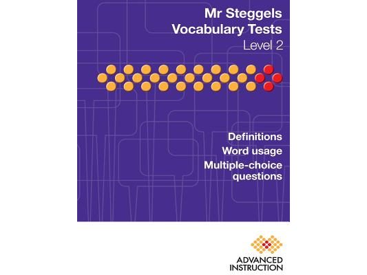 Mr Steggels Vocabulary Tests Level 2