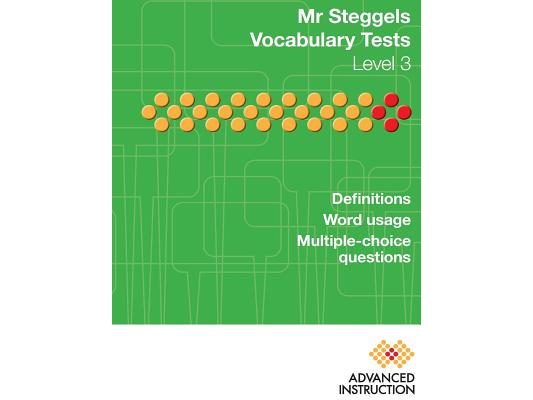 Mr Steggels Vocabulary Tests Level 3