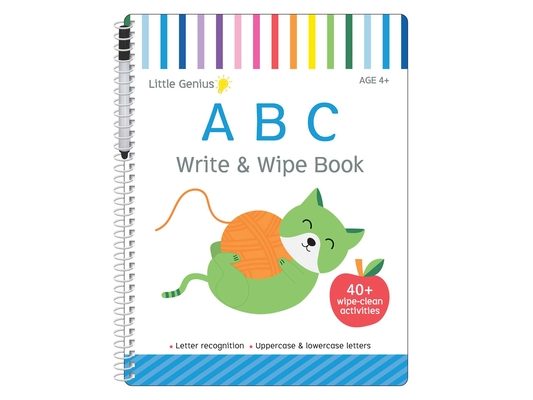 Abc: Write & Wipe Activity Book: With Over 40 Pages of Wipe-Clean Activities and Marker Included!