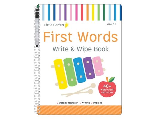 First Words: Write & Wipe Activity Book: 40+ Pages of Wipe-Clean Activities