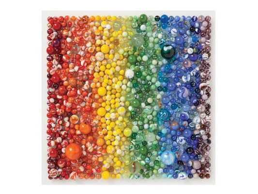 Rainbow Marbles 500 Piece Puzzle