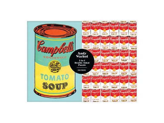 Andy Warhol Soup Can 2-Sided 500 Piece Puzzle