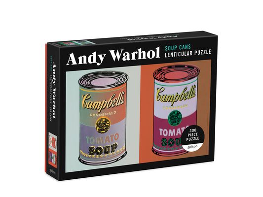 Andy Warhol Soup Cans 300 Piece Lenticular Puzzle