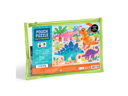 Mighty Dinosaurs 12 Piece Pouch Puzzle