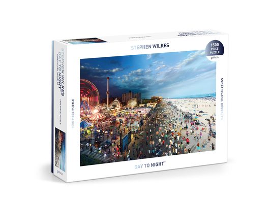 Stephen Wilkes Day to Night(tm) Coney Island 1500 Piece Puzzle
