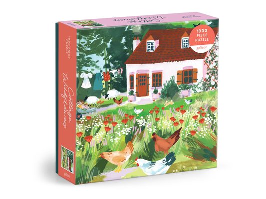 Cottage Wildflowers 1000 Piece Puzzle in a Square Box