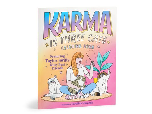 Karma Is Three Cats Coloring Book