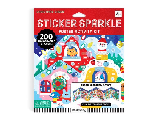 Christmas Cheer Sticker Sparkle Poster Activity Kit