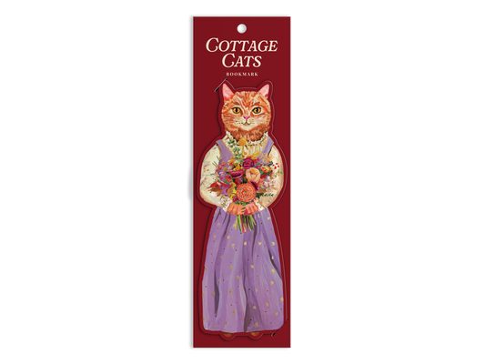 Cottage Cats Paper Bookmark