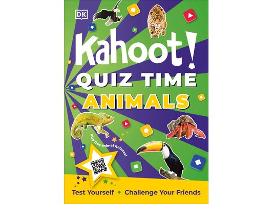 Kahoot! Quiz Time Animals: 250 Trivia Questions (with Qr Codes Inside for 150 Interactive Bonus Questions) - Educational Kids Quiz Book
