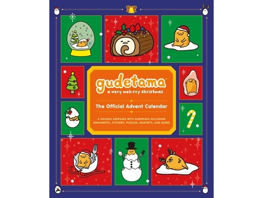 Gudetama: A Very Meh-Rry Christmas: The Official Advent Calendar: A Holiday Keepsake with Surprises Including Ornaments, Stickers, Puzzles, Magnets, a