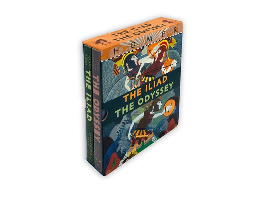 The Iliad/The Odyssey Boxed Set: (Two Illustrated Epic Retellings of Homer's Greek Myths Featuring Gods, Heroes, Battles, and Legendary Journeys for Y