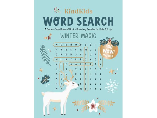 Kindkids Word Search Winter Magic: A Super-Cute Book of Brain-Boosting Puzzles for Kids 6 & Up