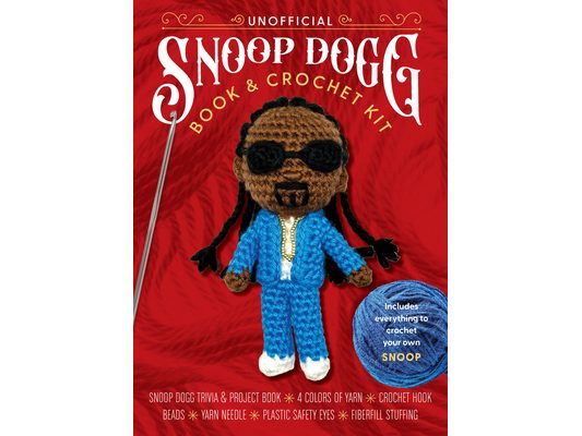 Unofficial Snoop Dogg Book and Crochet Kit: Includes Everything to Crochet Your Own Snoop Dogg-Snoop Dogg Trivia and Project Book, 4 Colors of Yarn, C