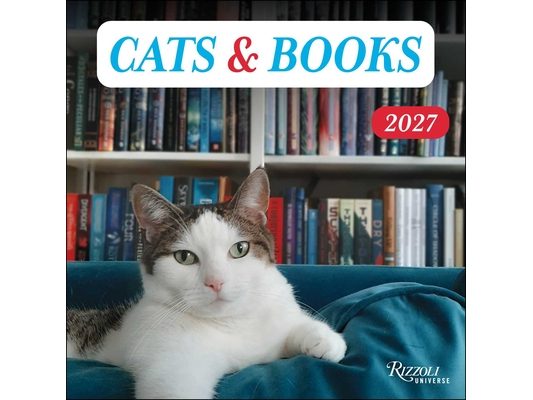 Cats & Books 2027 Wall Calendar