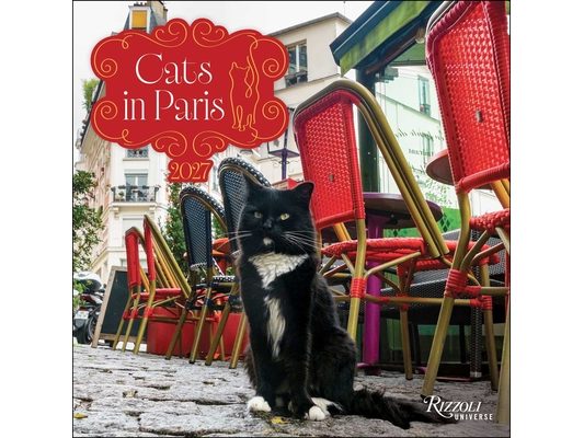Cats in Paris 2027 Wall Calendar