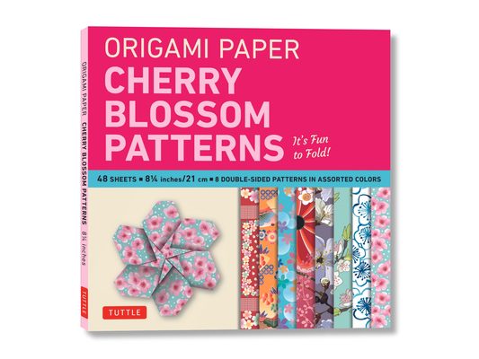 Origami Paper- Cherry Blossom Patterns Large 8 1/4 48 Sh: Tuttle Origami Paper: Double-Sided Origami Sheets Printed with 8 Different Patterns (Instruc