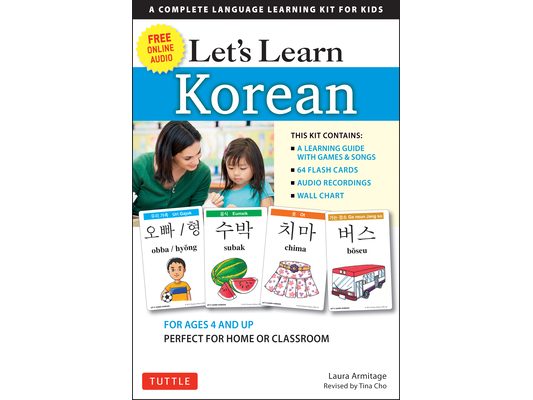 Let's Learn Korean Kit: 64 Basic Korean Words and Their Uses (Flash Cards, Free Online Audio, Games & Songs, Learning Guide and Wall Chart)
