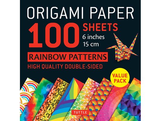 Origami Paper 100 Sheets Rainbow Patterns 6 (15 CM): Tuttle Origami Paper: Double-Sided Origami Sheets Printed with 8 Different Patterns (Instructions