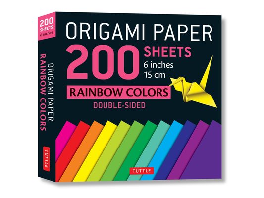 Origami Paper 200 Sheets Rainbow Colors 6 (15 CM): Tuttle Origami Paper: Double Sided Origami Sheets Printed with 12 Different Color Combinations (Ins