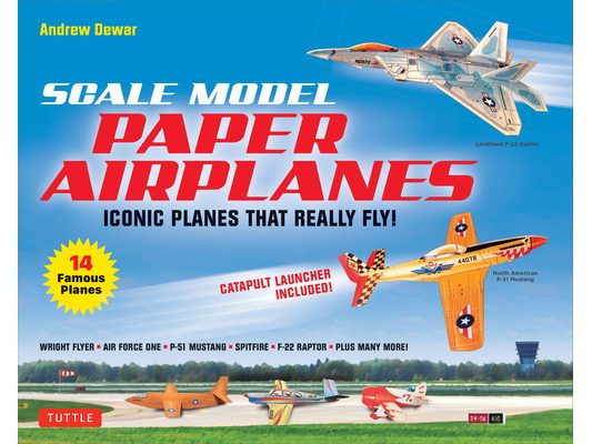 Scale Model Paper Airplanes Kit: Iconic Planes That Really Fly! Slingshot Launcher Included! - Just Pop-Out and Assemble (14 Famous Pop-Out Airplanes)