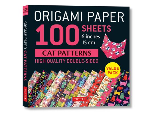 Origami Paper 100 Sheets Cat Patterns 6 (15 CM): Tuttle Origami Paper: Double-Sided Origami Sheets Printed with 12 Different Patterns: Instructions fo