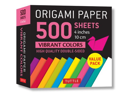 Origami Paper 500 Sheets Vibrant Colors 4 (10 CM): Tuttle Origami Paper: Double-Sided Origami Sheets Printed with 12 Different Colors