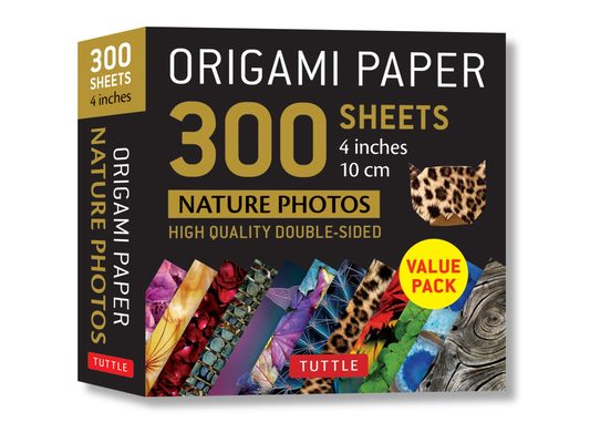 Origami Paper 300 Sheets Nature Photo Patterns 4 (10 CM): Tuttle Origami Paper: Double-Sided Origami Sheets Printed with 12 Different Designs