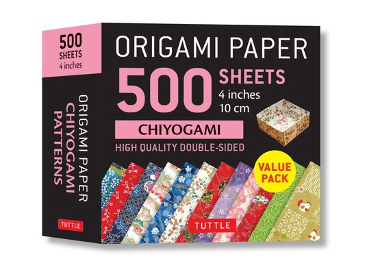 Origami Paper 500 Sheets Chiyogami Patterns 4 (10 CM): Tuttle Origami Paper: Double-Sided Origami Sheets Printed with 12 Different Illustrated Pattern