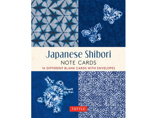 Japanese Shibori, 16 Note Cards: 16 Different Blank Cards with 17 Patterned Envelopes in a Keepsake Box!