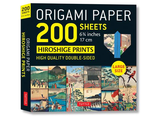 Origami Paper 200 Sheets Hiroshige Prints 6 3/4 (17 CM): Double Sided Origami Sheets with 12 Different Woodblock Prints (Instructions for 6 Projects I