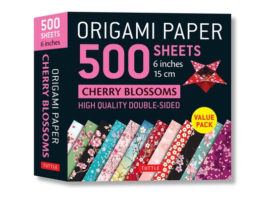 Origami Paper 500 Sheets Cherry Blossoms 6 (15 CM): Tuttle Origami Paper: Double-Sided Origami Sheets Printed with 12 Different Patterns (Instructions