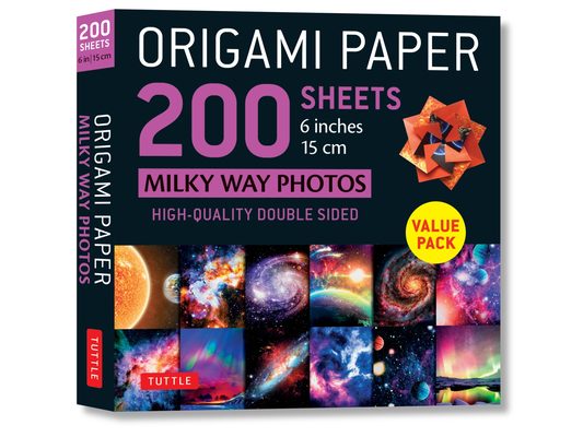Origami Paper 200 Sheets Milky Way Photos 6 (15 CM): Tuttle Origami Paper: Double Sided Origami Sheets Printed with 12 Different Photographs (Includes