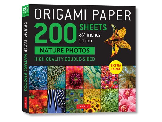 Origami Paper 200 Sheets Nature Photos 8 1/4 (21 CM): Double-Sided Origami Sheets Printed with 12 Photographs (Instructions for 6 Projects Included)