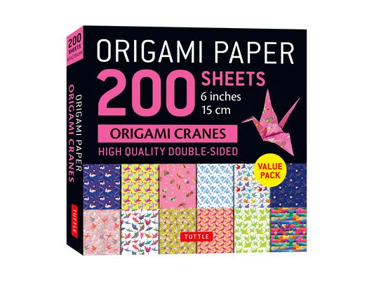 Origami Paper 200 Sheets Origami Cranes 6 (15 CM): Tuttle Origami Paper: Double-Sided Origami Sheets Printed with 12 Designs (Instructions for 5 Proje